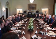 لقاء الرئيس عباس وترامب