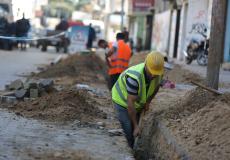 بلدية غزة تشرع بتطوير شبكة المياه في منطقة الصبرة