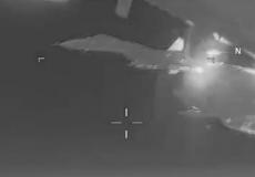 صورة للمقاتلة الروسية خلال مرورها بجوار الطائرة الأميركية