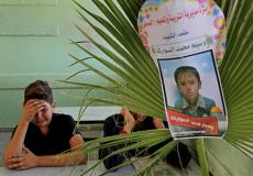 مدرسة عبدالله بن رواحة في دير البلح تودع الشهيدين وسيم ومهند معاذ السواركة