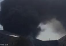 مبنى الأوبرا وهو يحترق