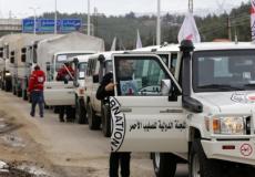 قافلة المساعدات الأولى دخلت مضايا الاثنين الماضي
