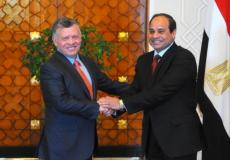 العاهل الأردني والرئيس المصري