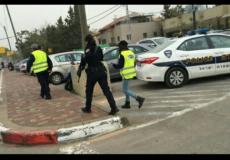 إنتشار أفراد الشرطة الإسرائيلية في تل أبيب