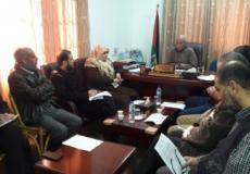 اجتماع وزارة التنمية الاجتماعية في غزة