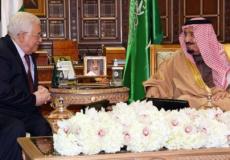 الملك سلمان والرئيس عباس -ارشيف-