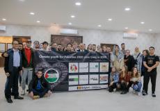 وفدا شبابيا من بلجيكا متضامنا مع فلسطين