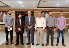 الجامعة العربية الأمريكية تزور مستشفى حمد في غزة