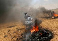 تظاهرات مسيرات العودة على حدود غزة