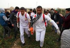 احد مصابي مسيرات العودة في غزة