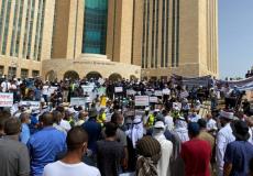 من التظاهرة الاحتجاجية في بئر السبع 