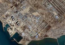 صورة جوية لمفاعل بوشهر الإيراني