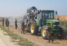 الاحتلال يعزز حدود غزة بالأسلاك الشائكة