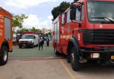 اندلاع حريق في منطقة أشواك بين يركا