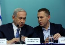 وزير الأمن الداخلي الإسرائيلي غلعاد أردان ورئيس الحكومة بنيامين نتنياهو -ارشيف-
