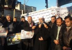 الوقفة التضامنية مع الأسيرين أبو فارة وشديد