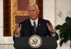  الرئيس الأميركي مايك بنس 