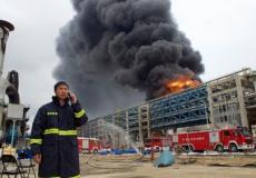 انفجار مستودع شركة نفط بالصين