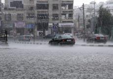 هطول أمطار على غزة