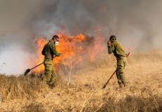 حرائق كبيرة في غلاف غزة بفعل البالونات الحارقة