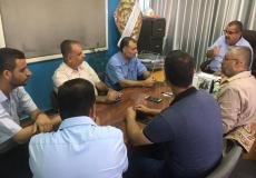 بلدية غزة تبحث مع وفد من معسكر الشاطئ قضايا المياه والصرف الصحي
