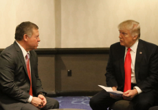 الرئيس الأميركي دونالد ترامب والملك الأردني عبد الله الثاني