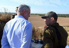 بيني غانتس يزور مناطق غلاف غزة