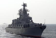 سفينة حربية روسية بالقرب من السواحل السورية في البحر المتوسط - أرشيف
