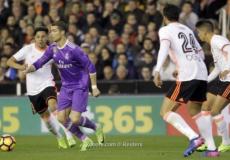 لقطة من مباراة ريال مدريد وفالنسيا