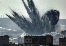 غارة جوية على تدمر