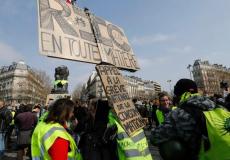 من مظاهرات السترات الصفر في باريس