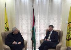 نائب رئيس حركة فتح محمود العالول يلتقي مع القنصل البريطاني في رام الله