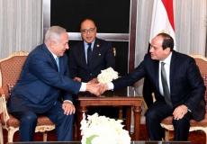 الرئيس المصري خلال لقاء سابق مع نتنياهو