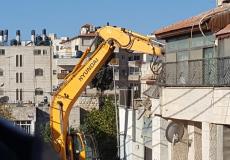 هدم منزل في بيت حنينا شرقي القدس