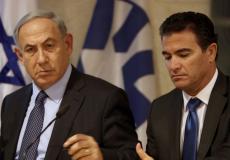 يوسي كوهين رئيس الموساد وبنيامين نتنياهو رئيس الوزراء الإسرائيلي المؤقت -أرشيف-