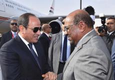 الرئيسان السوداني والمصري