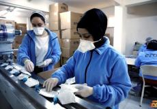 مصنع فلسطيني لصناعة الكمامات الطبية- أرشيفية