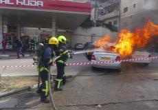 مناورة تدريبية للشرطة والدفاع المدني في بيت لحم