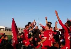 لاعبو الاهلي بعد فوزهم على الطواحين