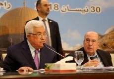 الرئيس الفلسطيني محمود عباس في الدورة 23 من المجلس الوطني في رام الله