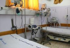 أحد غرف مستشفى الشفاء بغزة