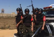 انتشار الأمن الفلسطيني على الحدود مع مصر