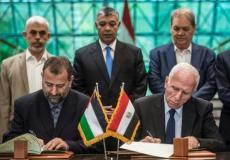 توقيع اتفاق القاهرة مؤخرًا -ارشيف-