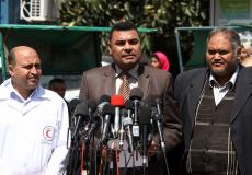 مؤتمر صحفي لوزارة الصحة في غزة