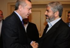 خالد مشعل والرئيس التركي اردوغان