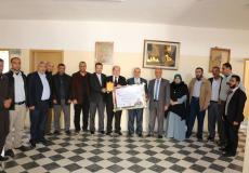 تربية الوسطى تكرم الموظف بشير أبو شوارب لبلوغه سن التقاعد