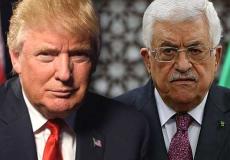 الرئيس الفلسطيني محمود عباس والرئيس الأمريكي دونالد ترامب -ارشيف-