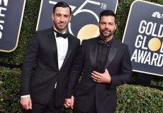 المغني الإسباني ريكي مارتن وزوجه الرسام السوري جوان يوسف