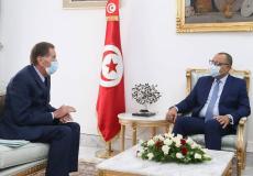 لقاء رئيس الوزراء التونسي مع السفير الفلسطيني 