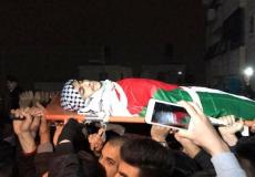 جثمان الشهيد حمزة زماعرة